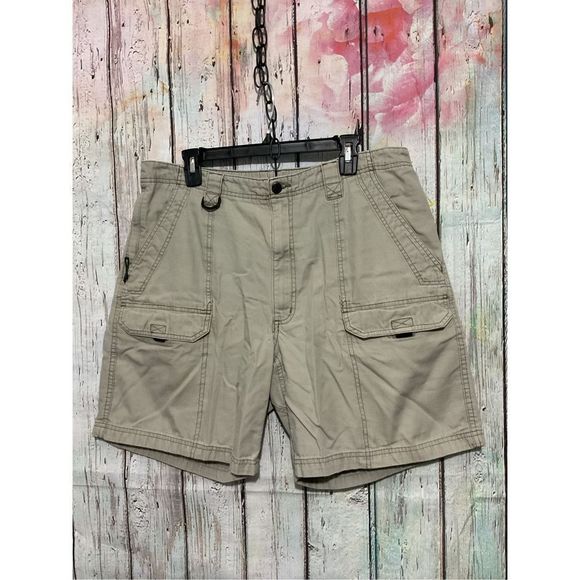 Mountain Cargo Shorts Men’s Size 38 Khaki Chino Shorts ❤️💕 - Picture 7 of 13
